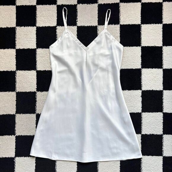 Rya Collection White Keyhole Back Slip Dress M - Picture 2 of 7